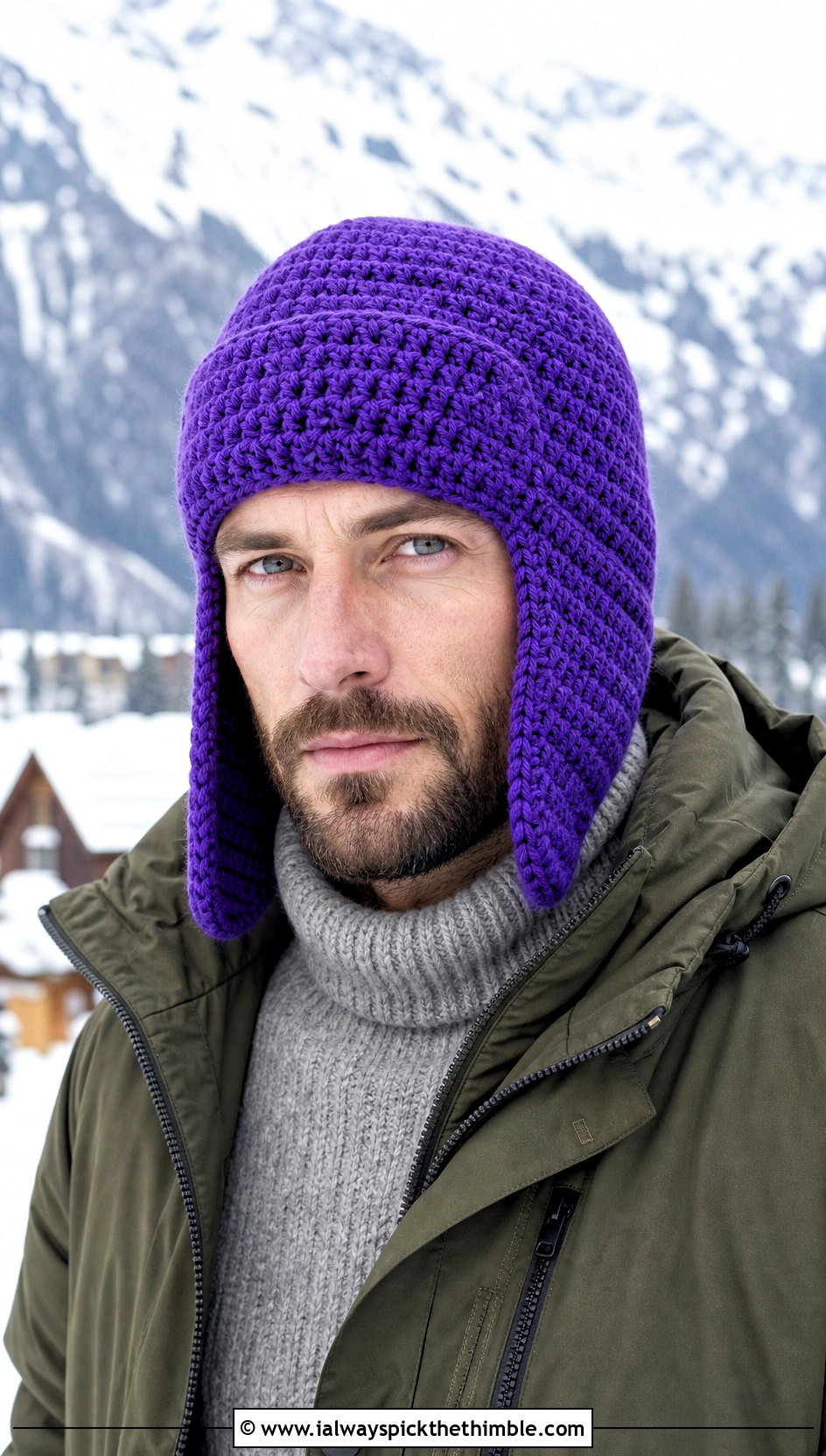 Crochet Trapper Hat With Parka And Boots - 15 Unique Crochet Men Hat outfit ideas