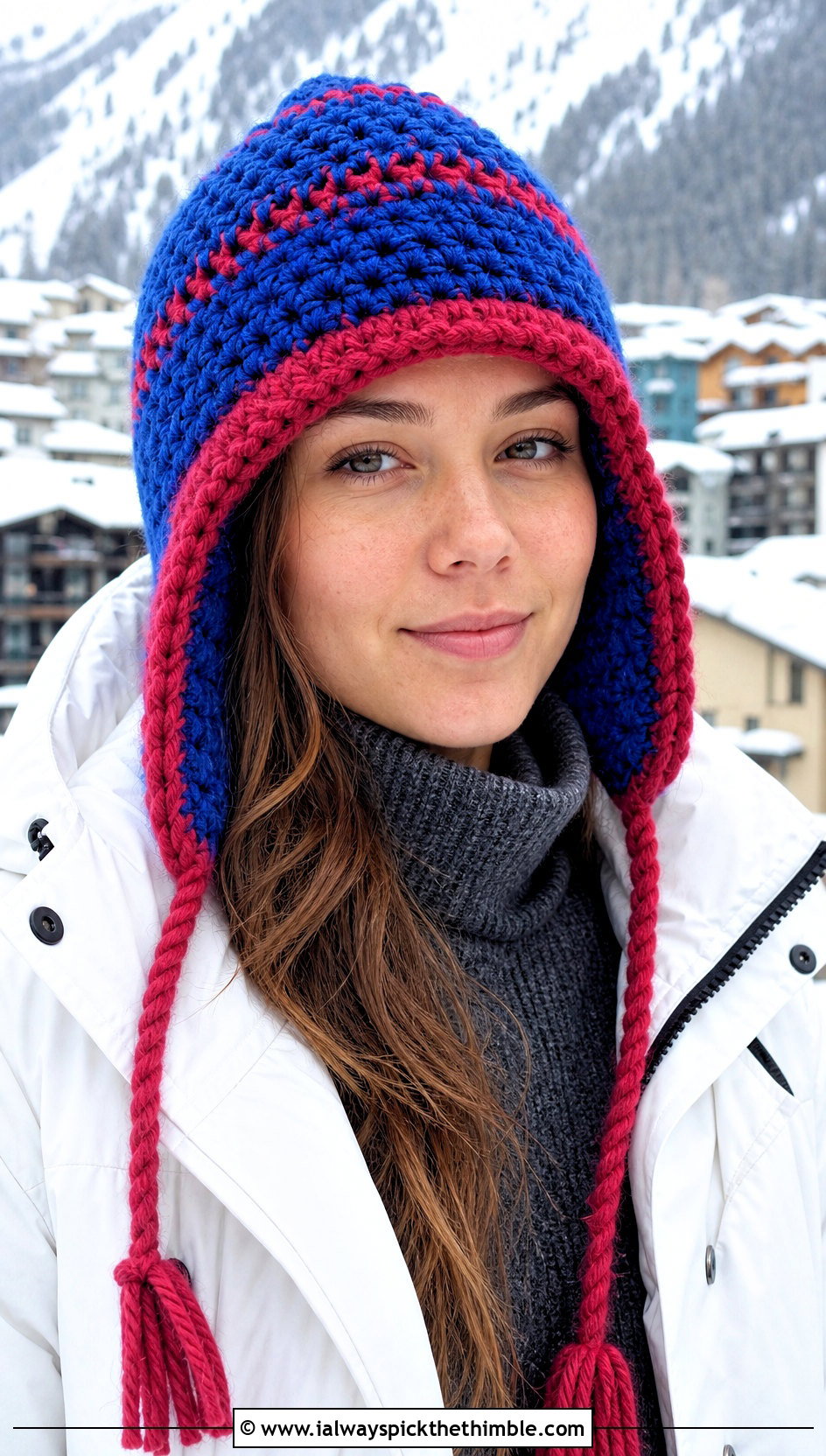 Crochet Trapper Hat With Parka And Snow Boots - 25 crochet hat outfit ideas