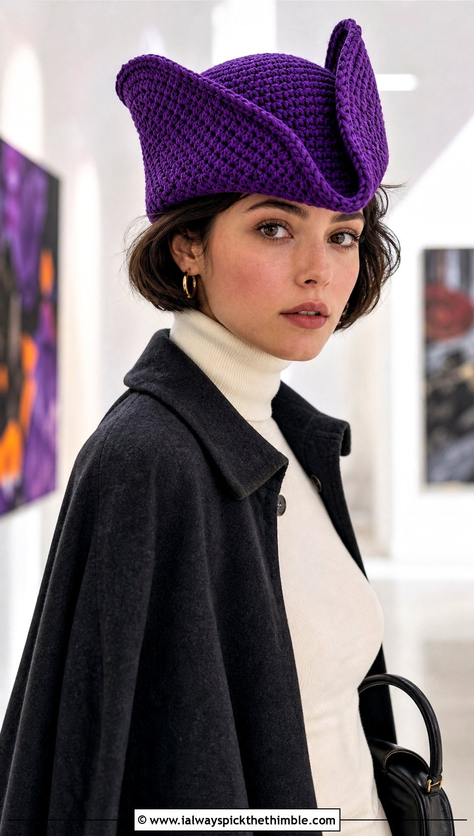 Crochet Tricorne Hat With Cape And Ankle Boots - 20 1930s crochet hat outfit ideas