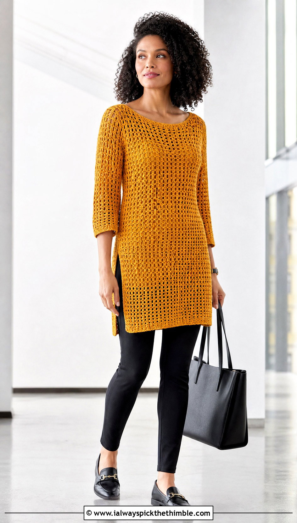 Crochet Tunic With Leggings And Loafers - 25 crochet clothes ideas