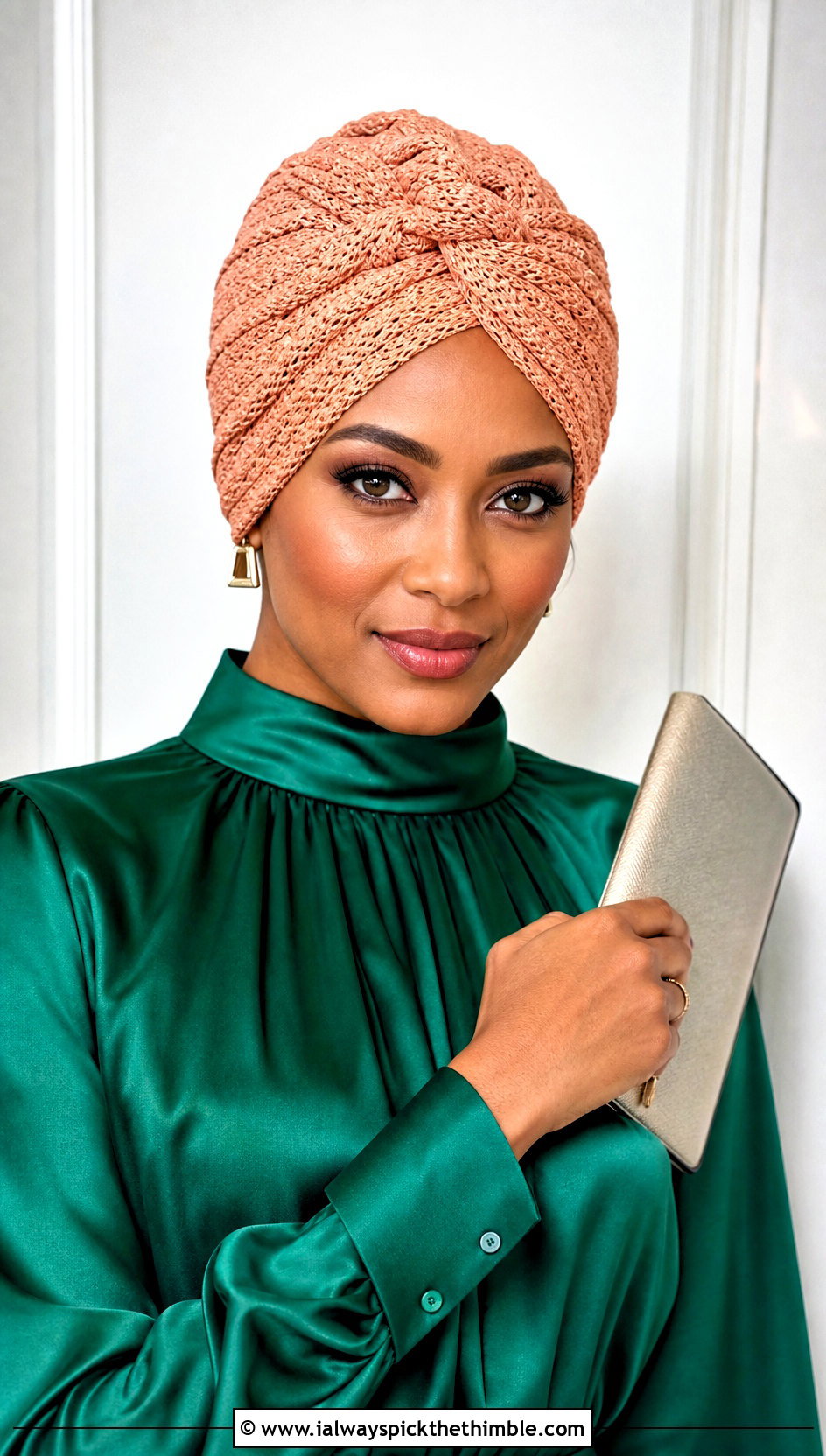 Crochet Turban Hat With Satin Blouse And Trousers - 20 1930s crochet hat outfit ideas