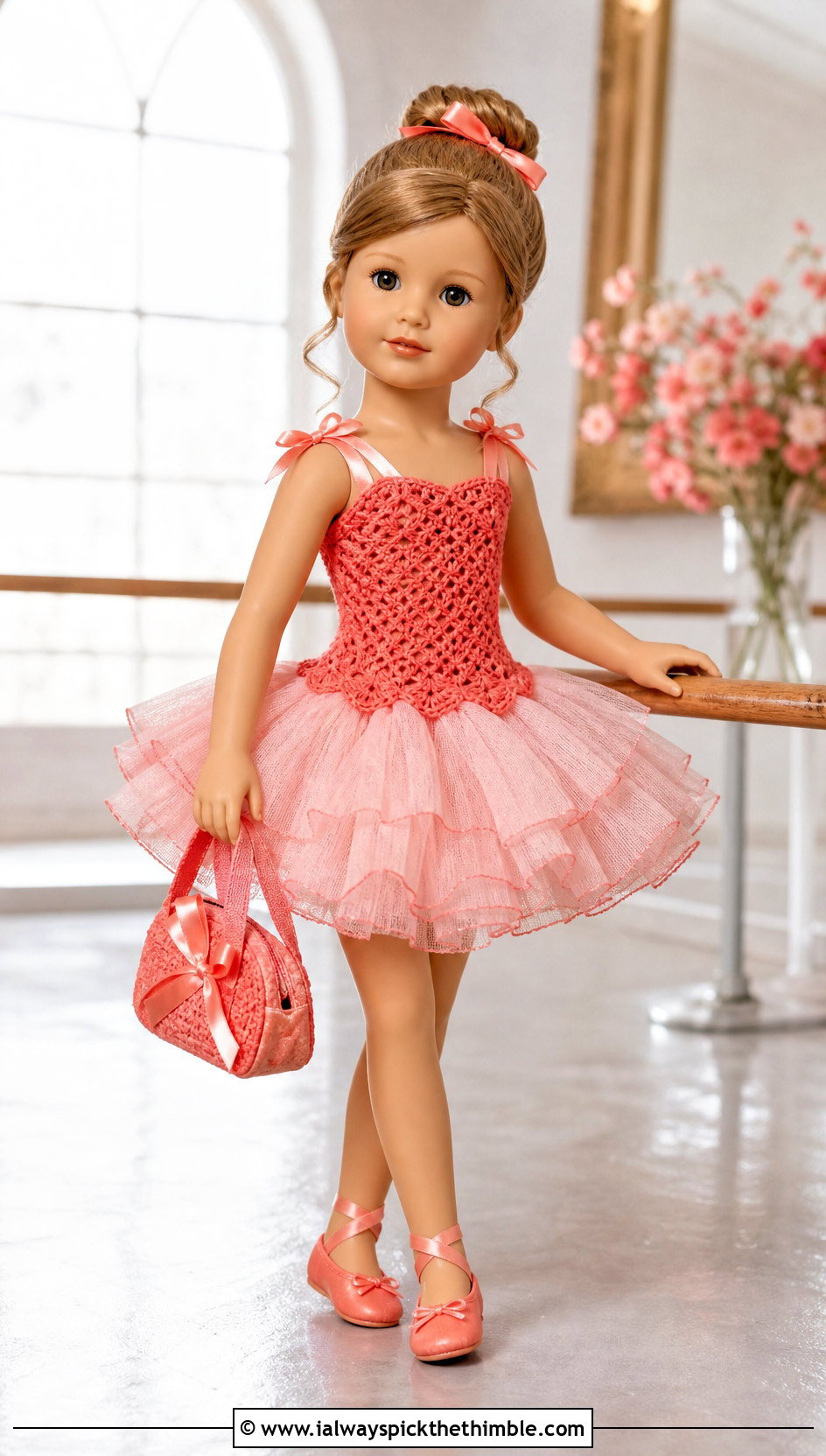 Crochet Tutu Dress With Ballet Flats - 25 crochet doll clothes and outfit ideas