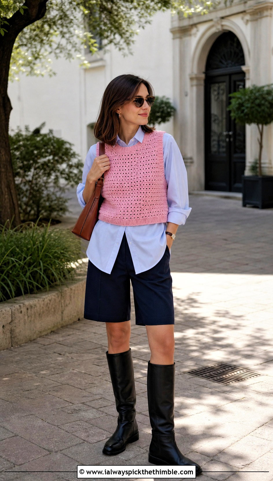 Crochet Vest Top Over A Poplin Shirt - 20 jaded london crochet top outfit ideas