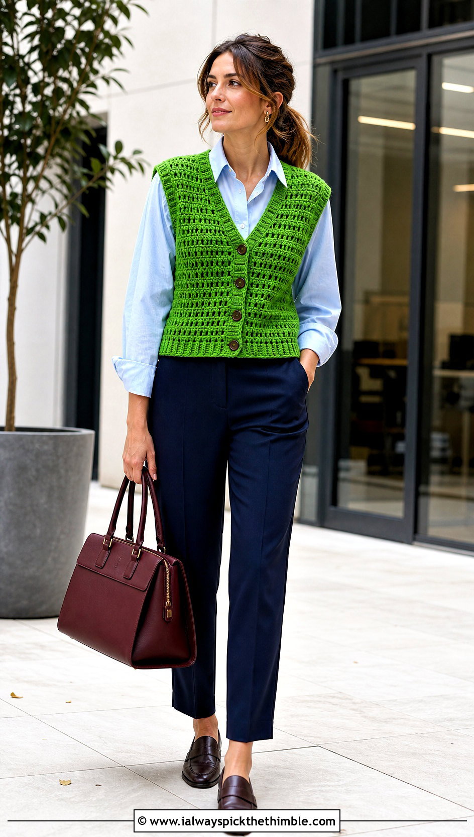 Crochet Vest With Button Down Shirt And Trousers - 25 crochet clothing and accessories ideas