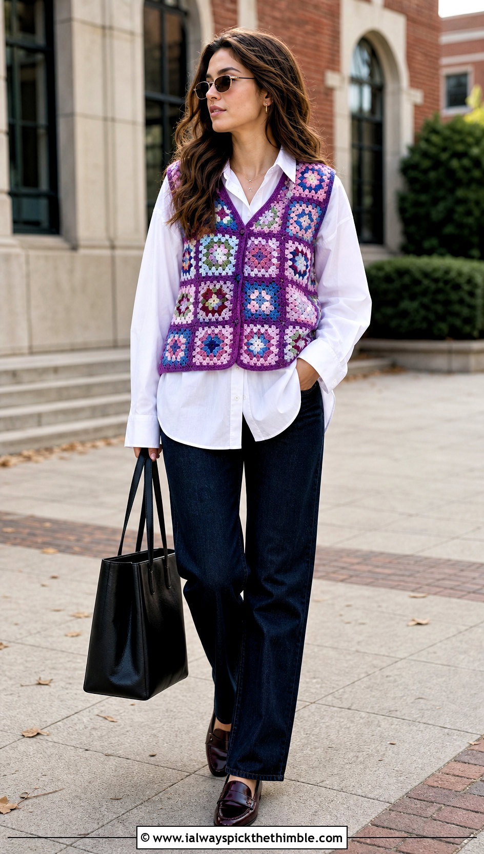 Crochet Vest With White Shirt And Jeans - 25 easy crochet clothes and outfit ideas