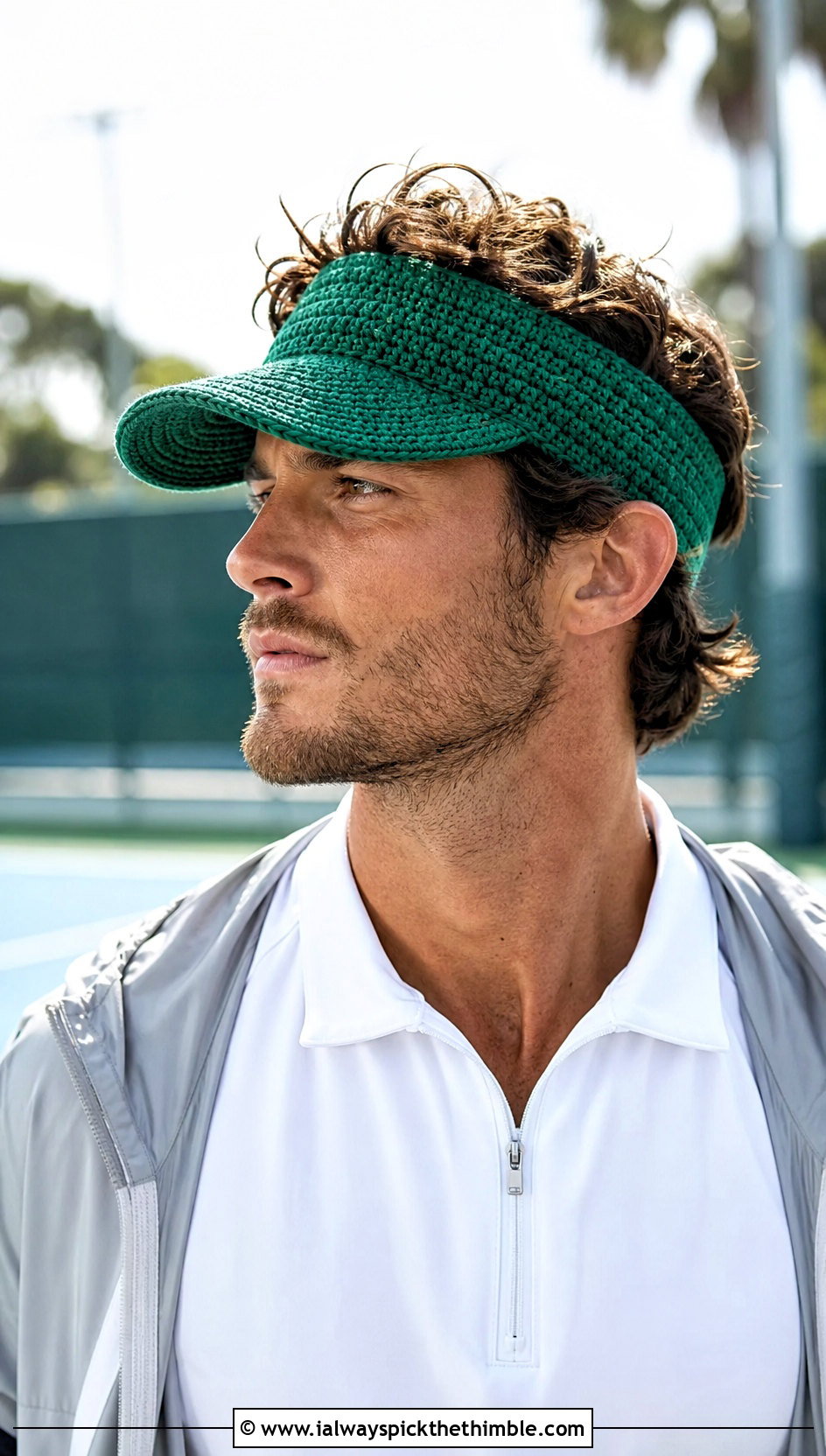 Crochet Visor Cap With Tennis Outfit - 25 mens crochet hat outfit ideas