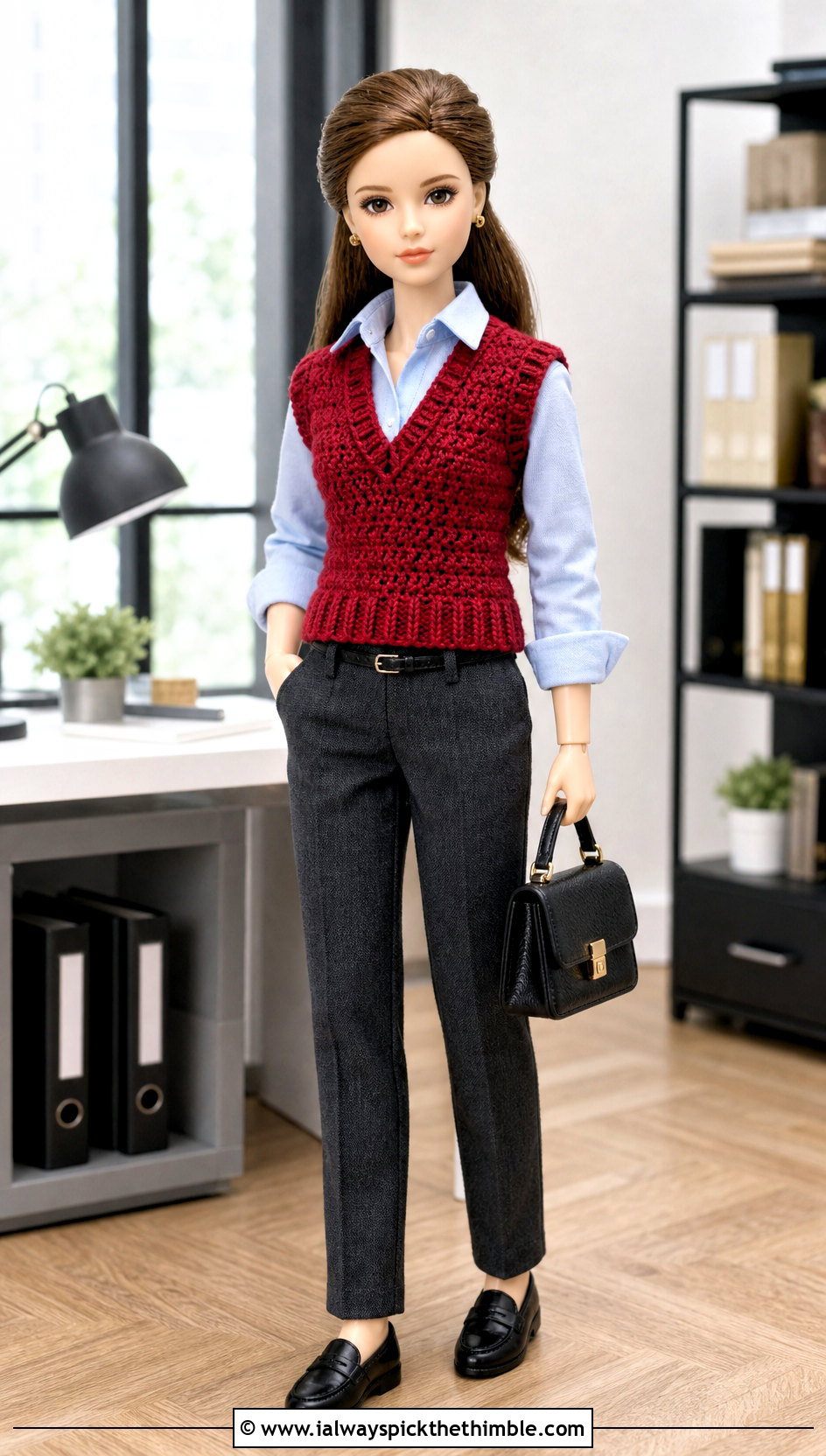 Crochet Waistcoat With Shirt And Tailored Trousers - 20 crochet doll and clothes and outfit ideas