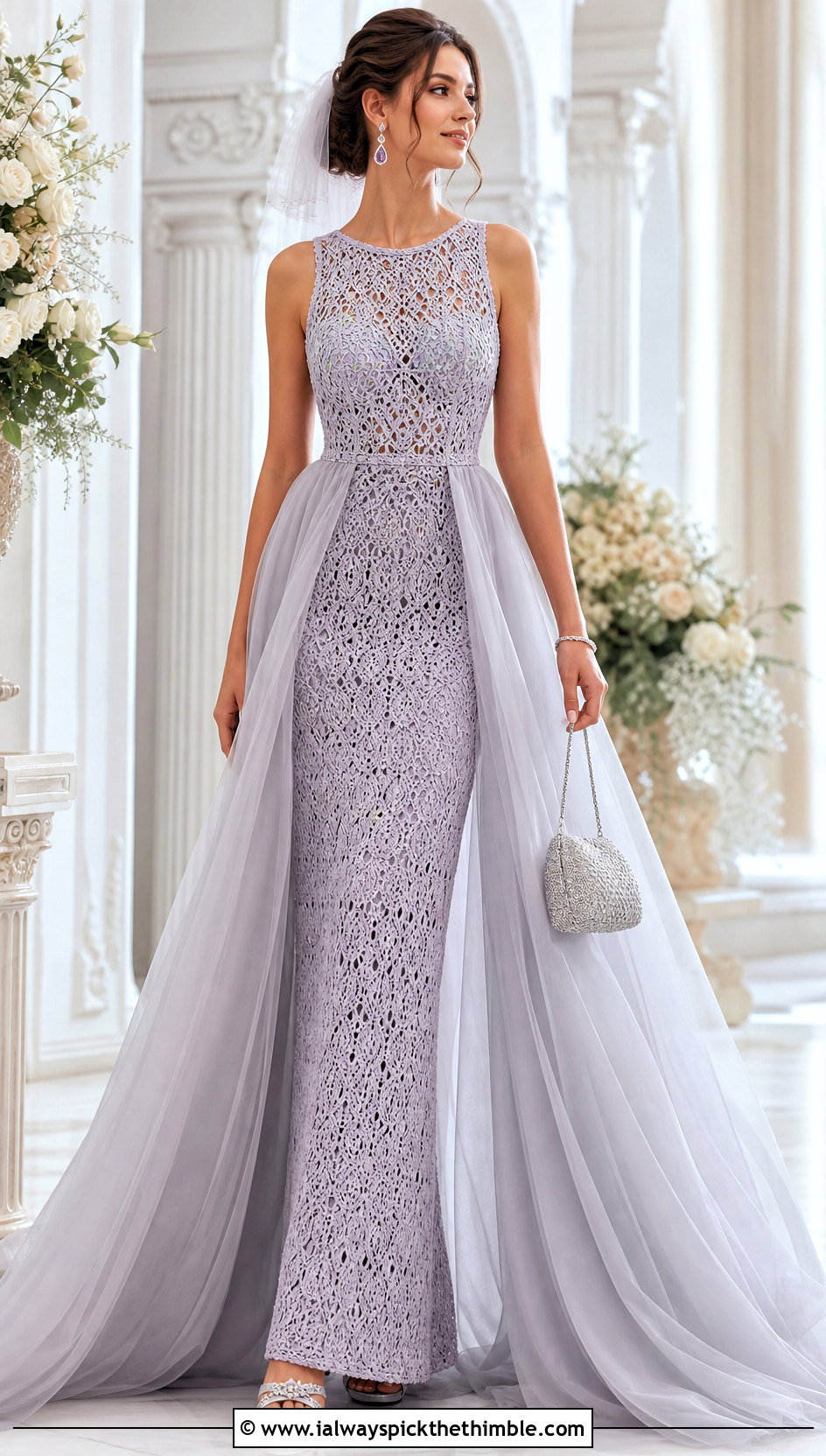 Crochet Wedding Dress With Tulle Overskirt - 15 crochet wedding dress inspiration outfit ideas