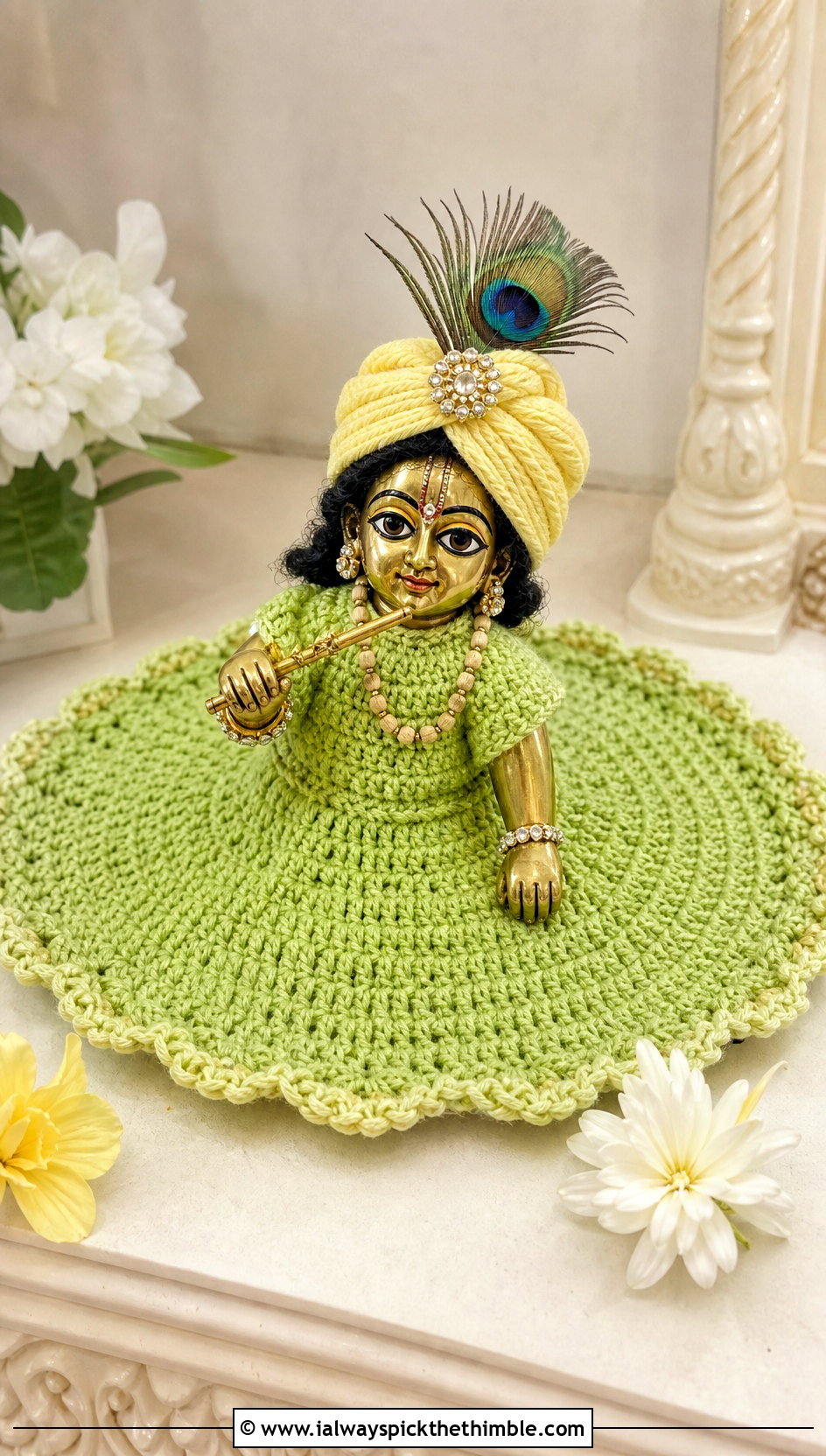 Daily Seva Crochet Krishna Dress With Simple Pagdi - 25 crochet krishna dress outfit ideas