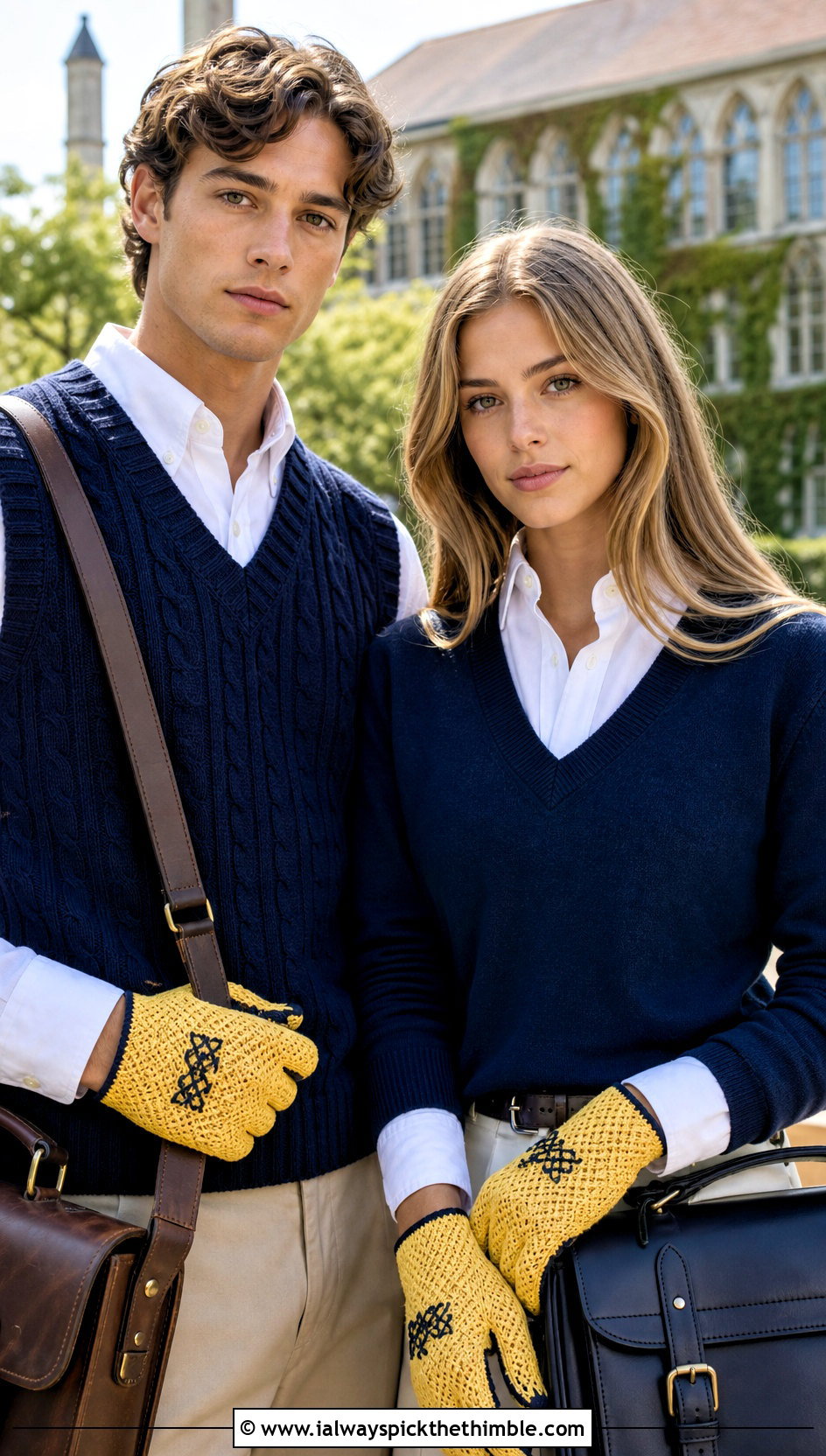 Diamond Stitch Crochet Gloves With Preppy Outfits - 20 Crochet Gloves For Couples outfit ideas