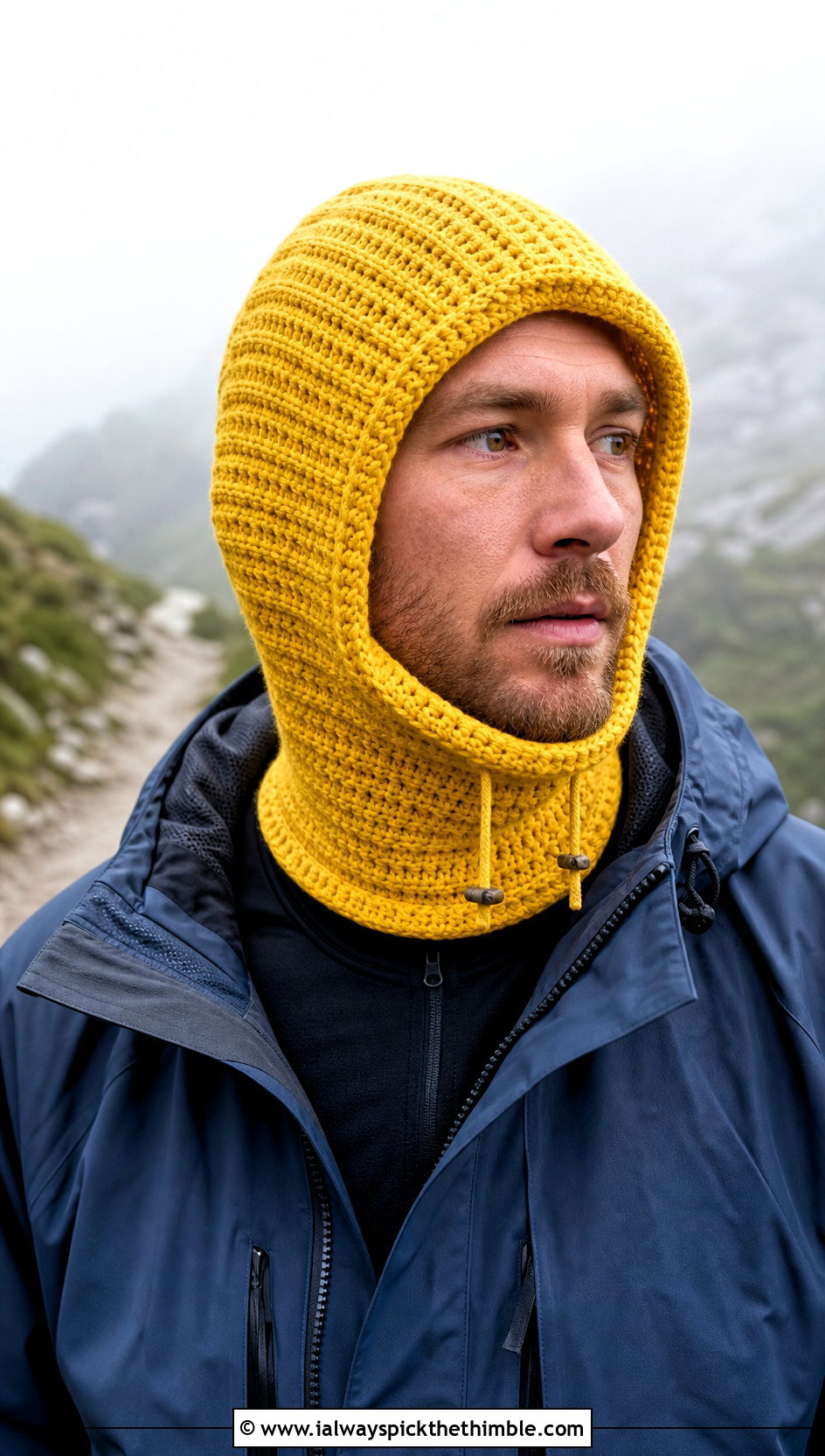Drawstring Crochet Balaclava With Technical Shell - 20 crochet balaclava for men outfit ideas