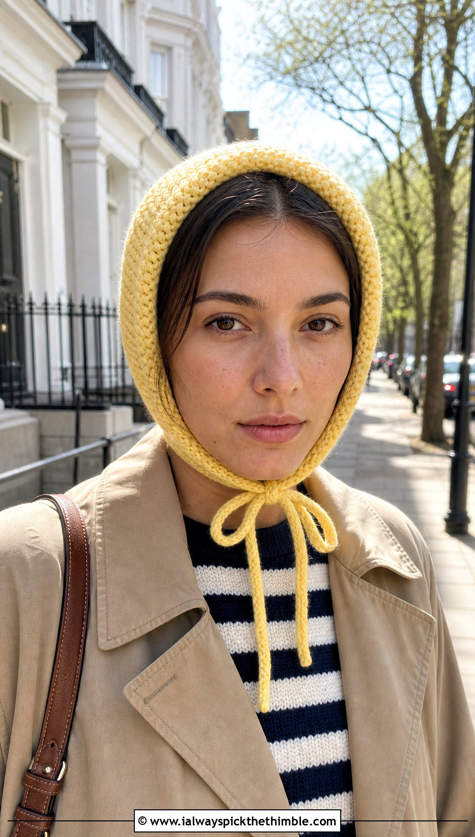 Drawstring Helmet Balaclava With Trench Coat - 20 crochet helmet balaclava outfit ideas