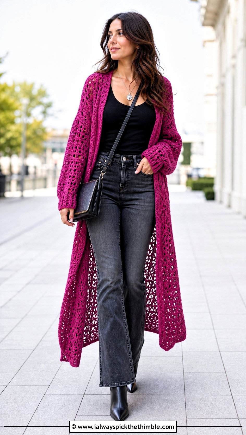 Duster Crochet Mohair Cardigan With Tank And Jeans - 25 crochet mohair cardigan outfit ideas