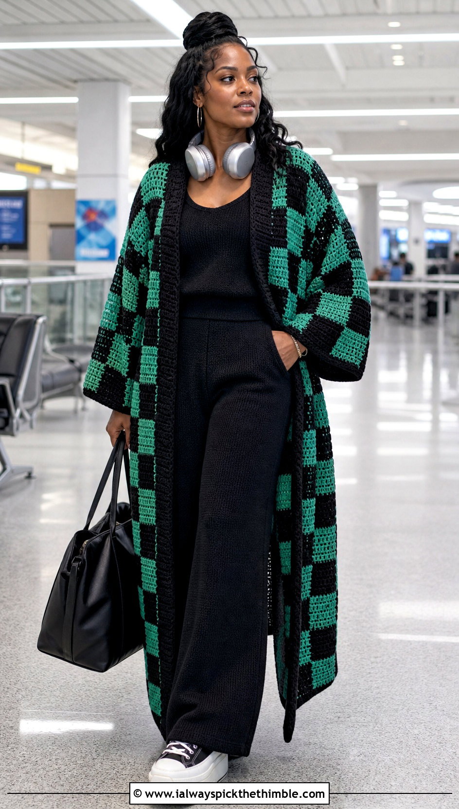 Duster Tanjiro Crochet Kimono With Knit Travel Set - 20 tanjiro crochet kimono outfit ideas