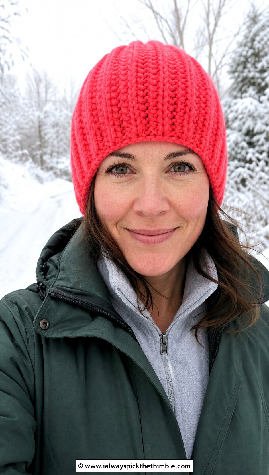 Ear Covering Crochet Ribbed Beanie With Parka - 25 crochet ribbed beanie outfit ideas