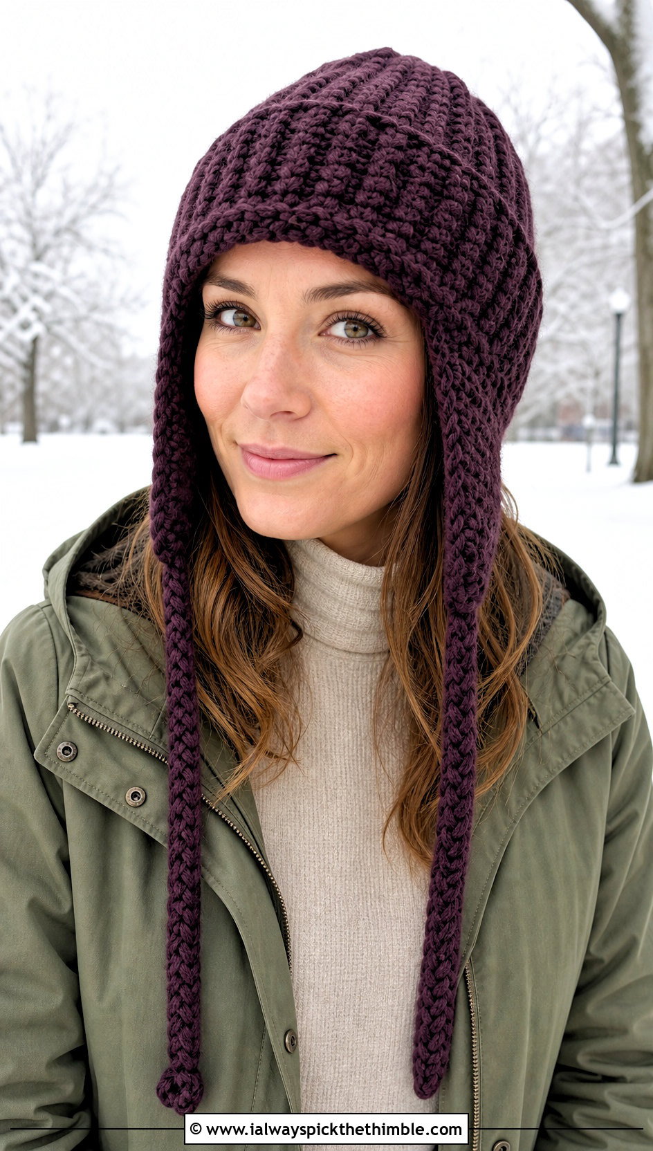 Earflap Chunky Ribbed Crochet Hat With Utility Parka - 20 Chunky Ribbed Crochet Hat outfit ideas