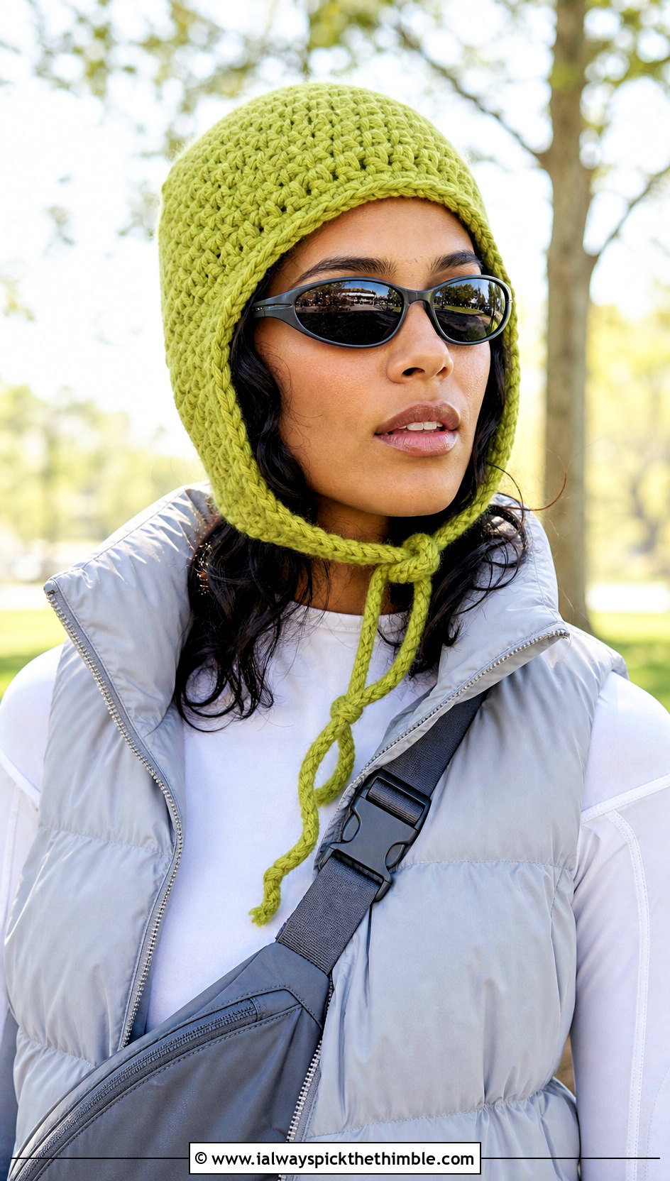 Earflap Crochet Astronaut Hat With Puffer Vest - 15 Crochet Astronaut Hat outfit ideas