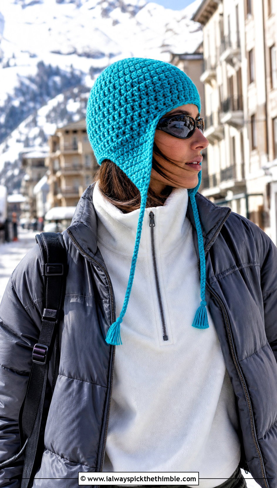 Earflap Crochet Beanie With Ski Inspired Outfit - 20 Unisex Crochet Hat outfit ideas