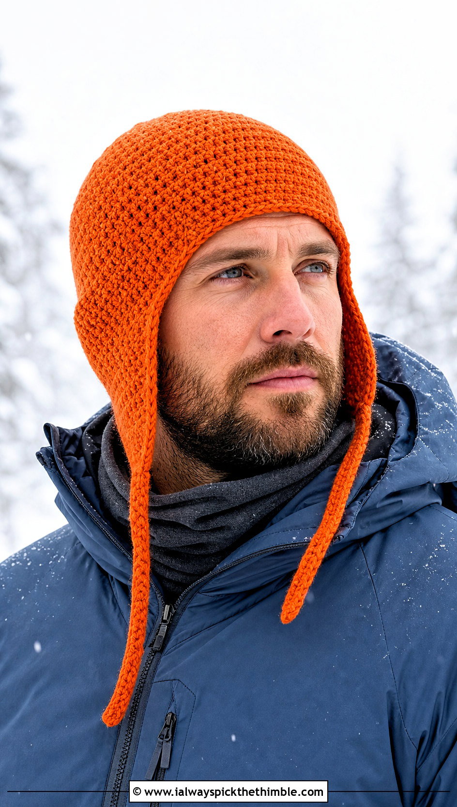 Earflap Crochet Hat With Parka - 20 crocheted mens hats outfit ideas