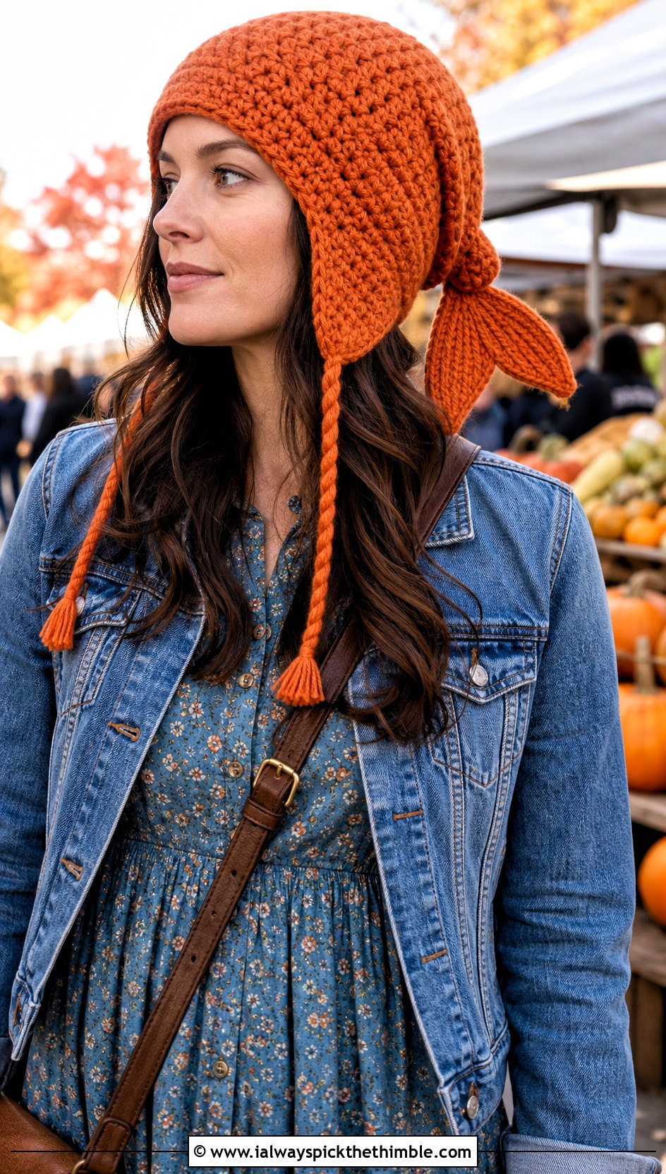 Earflap Mermaid Tail Crochet Hat With Prairie Dress - 15 Mermaid Tail Crochet Hat outfit ideas