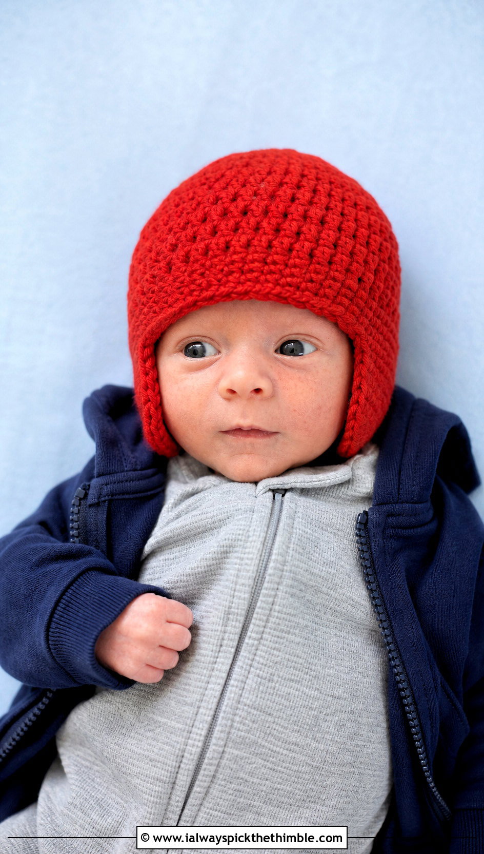 Earflap Preemie Crochet Hat With Thermal One Piece - 20 premie crochet hat outfit ideas