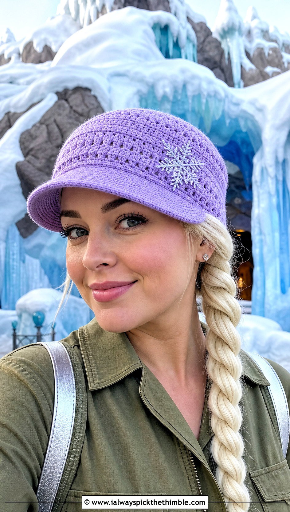Elsa Braided Cap With Utility Jumpsuit - 15 Crocheted Elsa Hat outfit ideas