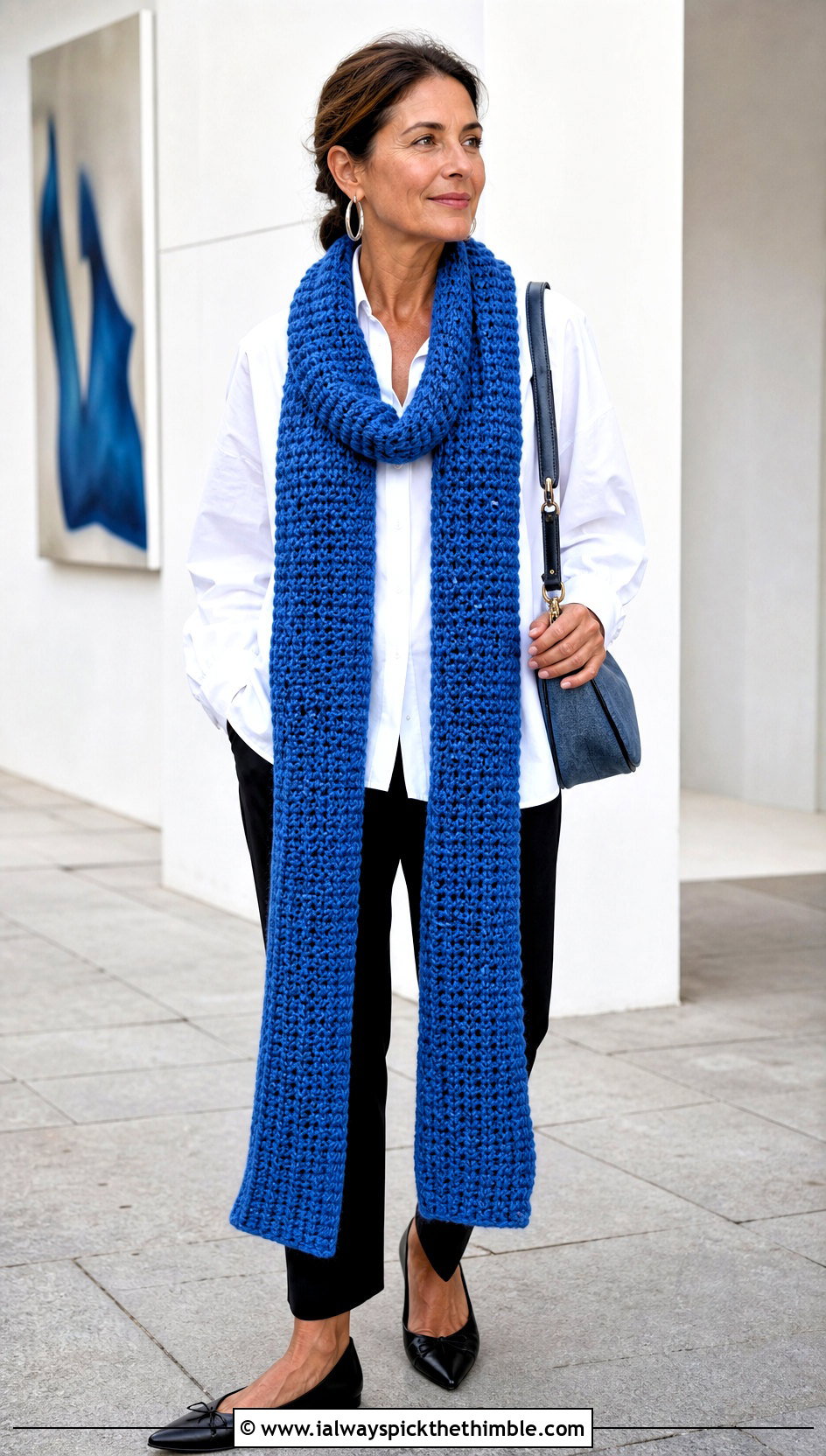 Extra Long Hdc Crochet Scarf With Oversized Shirt - 20 Hdc Crochet Scarf outfit ideas
