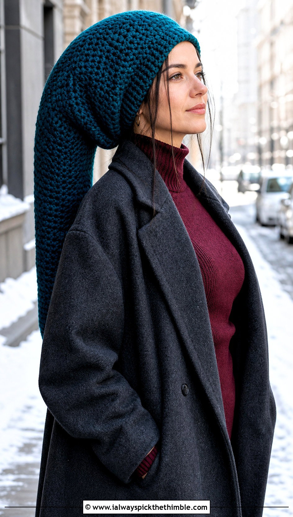 Extra Long Rasta Tam With Oversized Coat - 25 crochet rasta hats outfit ideas
