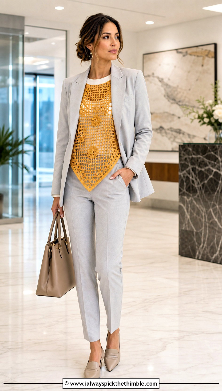 Filet Flower Crochet Poncho With Matching Suit - 20 Crochet Flower Poncho outfit ideas