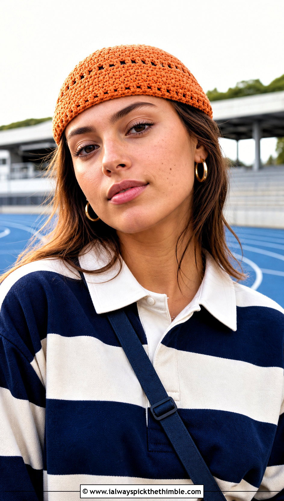 Fisherman Lightweight Crochet Beanie With Rugby Shirt - 15 Lightweight Crochet Beanie outfit ideas