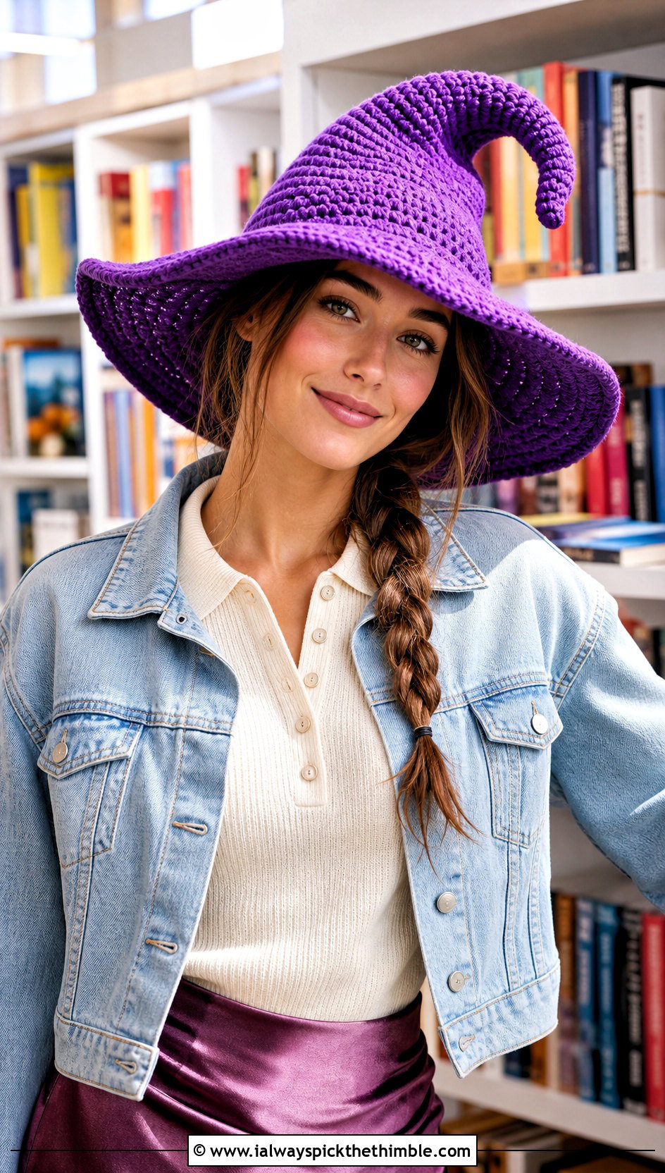 Floppy Tip Crochet Elphaba Hat With Slip Skirt - 20 Crochet Elphaba Hat outfit ideas