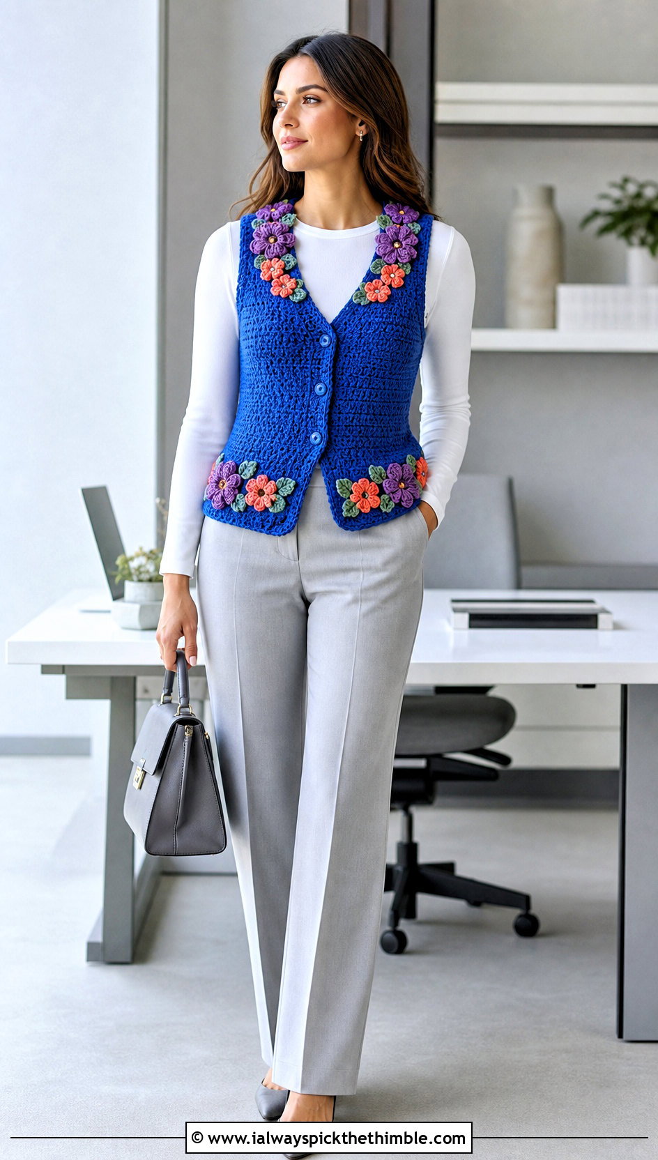 Flower Garden Amigurumi Vest With Matching Suit Trousers - 15 Crochet Amigurumi Vest outfit ideas