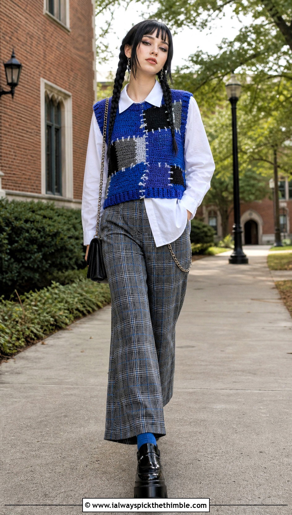 Frankie Stein Crochet Sweater Vest Outfit - 20 monster high crochet clothes and outfit ideas