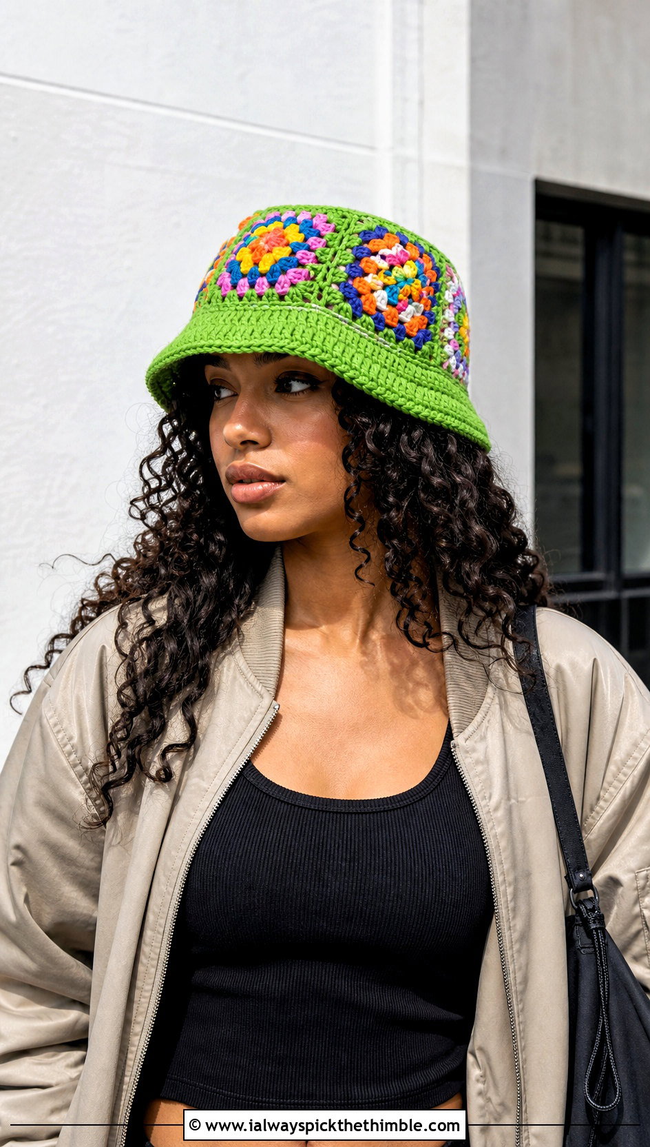Granny Square Crochet Hat With Cargo Pants Outfit - 20 Crochet Womens Hat outfit ideas