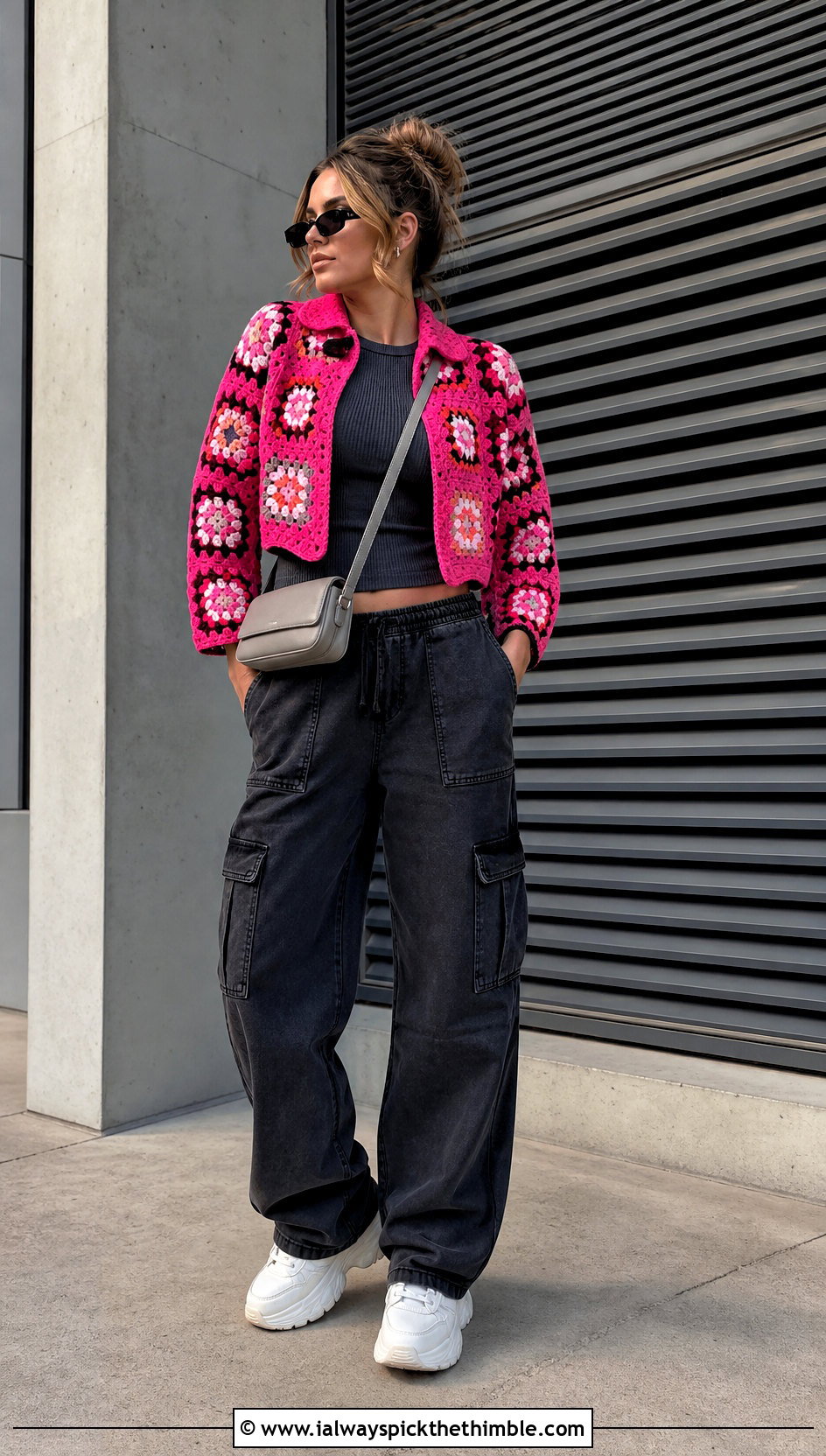 Granny Square Jacket With Cargo Pants - 25 granny square clothes and outfit ideas