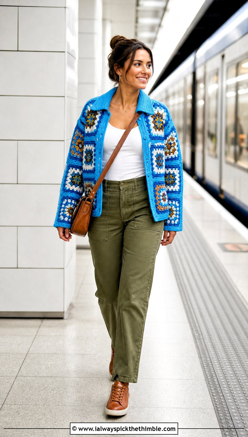 Granny Square Jacket With Utility Pants - 20 granny squares clothes and outfit ideas