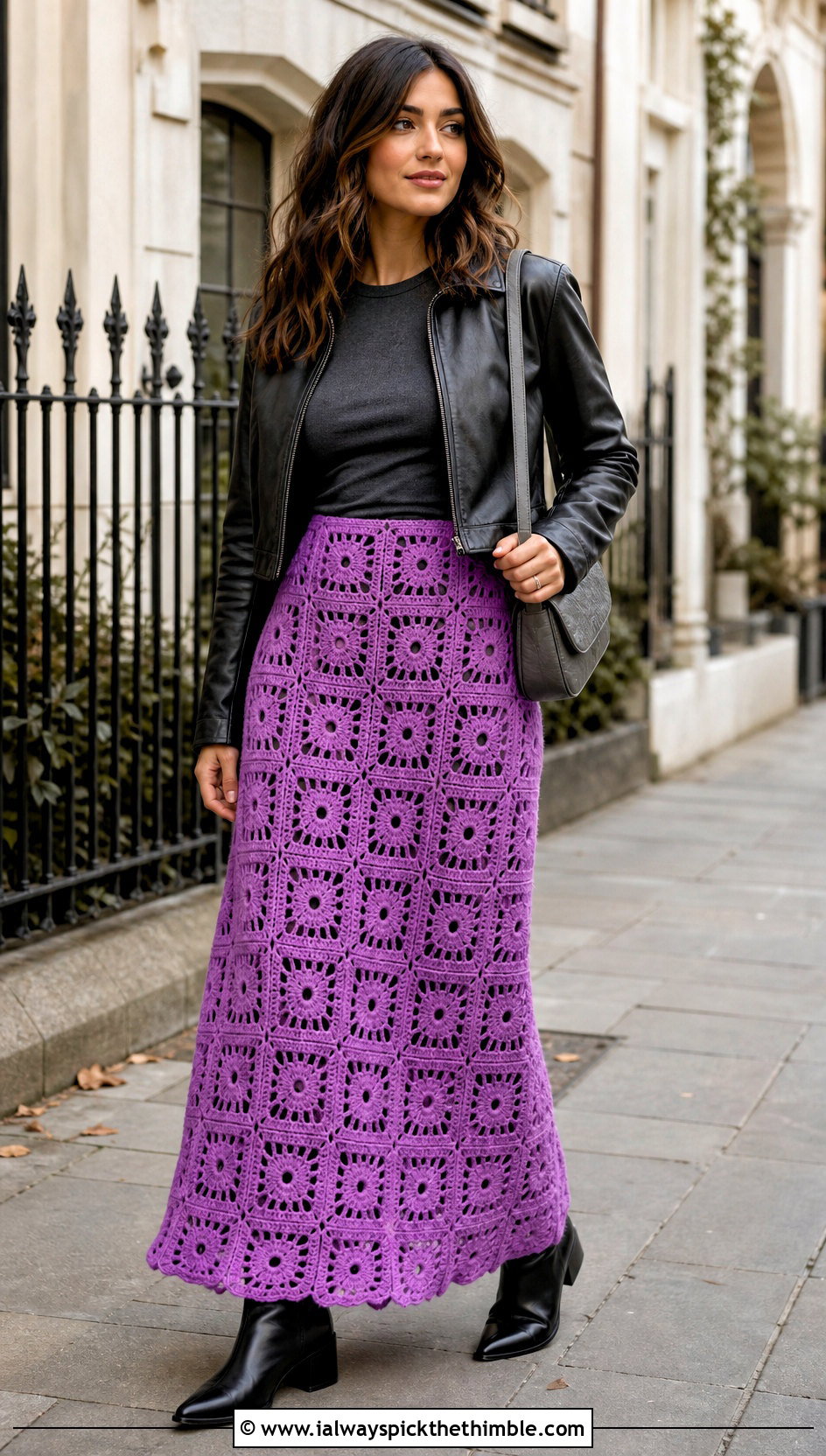 Granny Square Maxi Skirt With Fitted Knit Top - 25 granny square clothes and outfit ideas