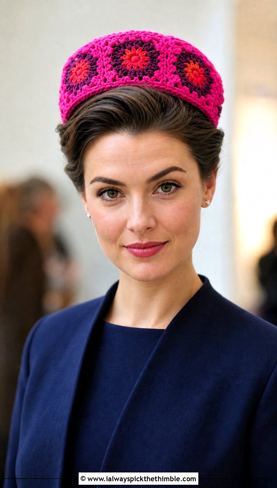 Granny Square Pillbox Hat With Shift Dress - 25 granny square hats outfit ideas