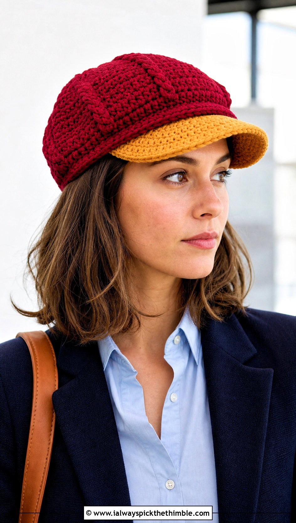 Gryffindor Crochet Newsboy Cap With Blazer And Jeans - 15 gryffindor crochet hat outfit ideas