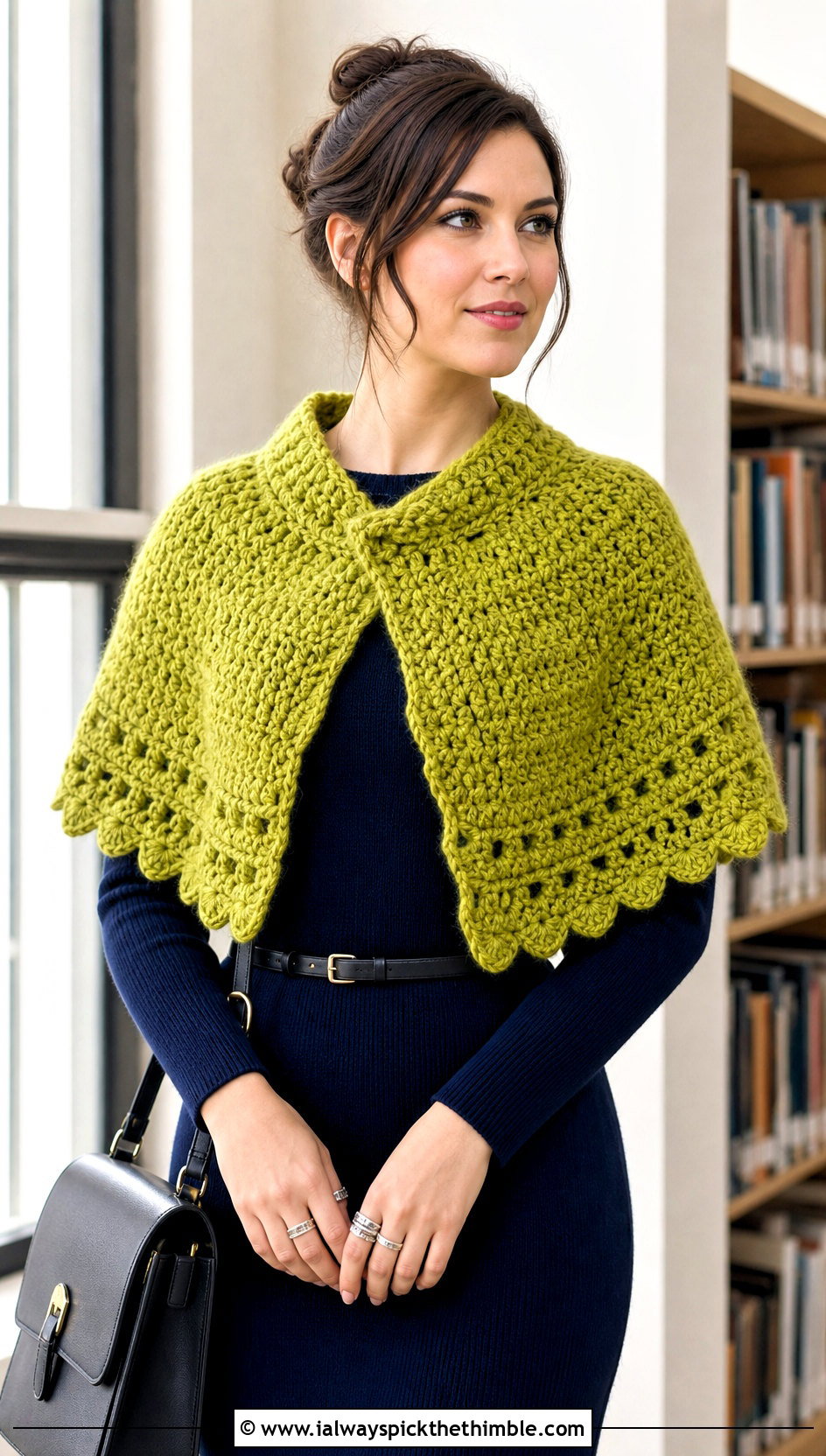 Half Circle Witch Crochet Shawl With Sweater Dress - 15 Witch Crochet Shawl outfit ideas