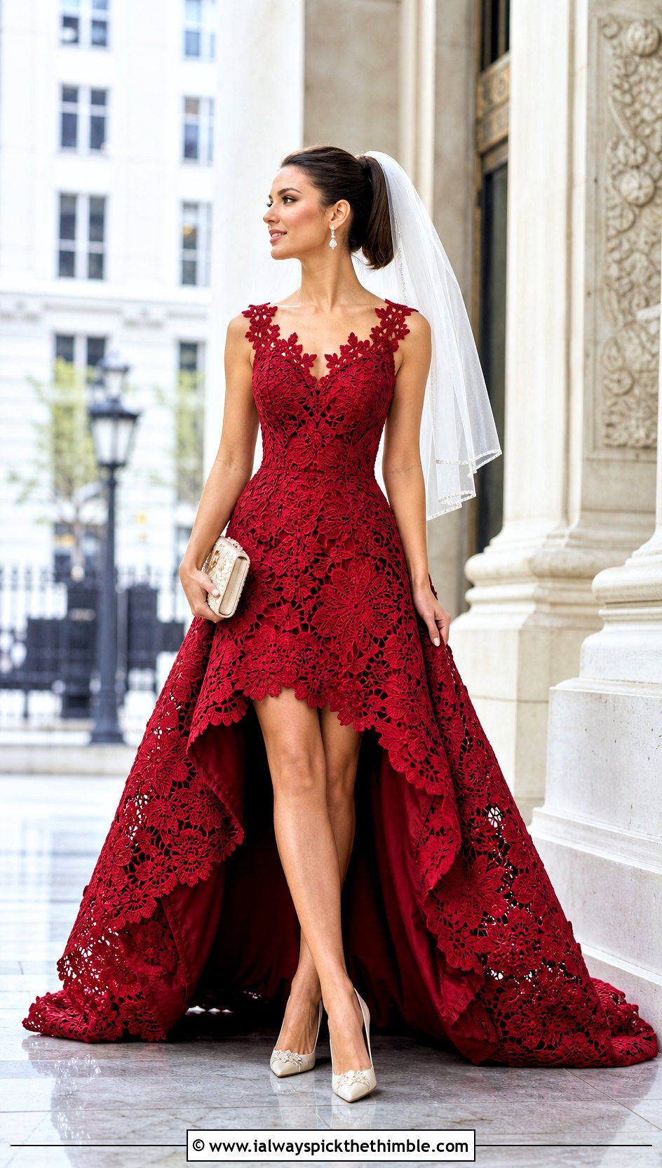 High Low Irish Lace Wedding Dress - 20 irish lace crochet wedding dress outfit ideas