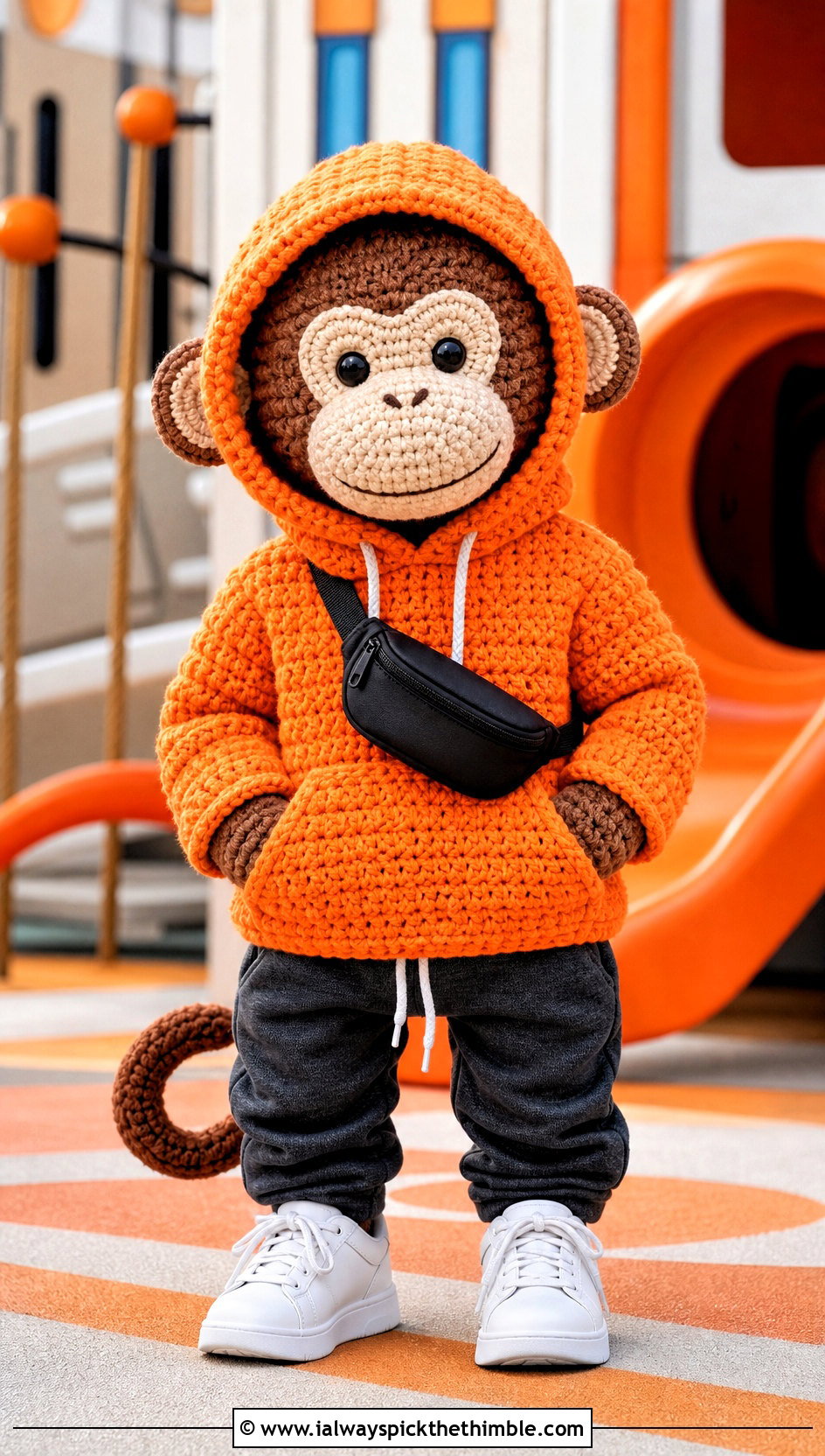 Hooded Crochet Toy Sweater With Joggers - 20 Crochet Sweater For Toy outfit ideas