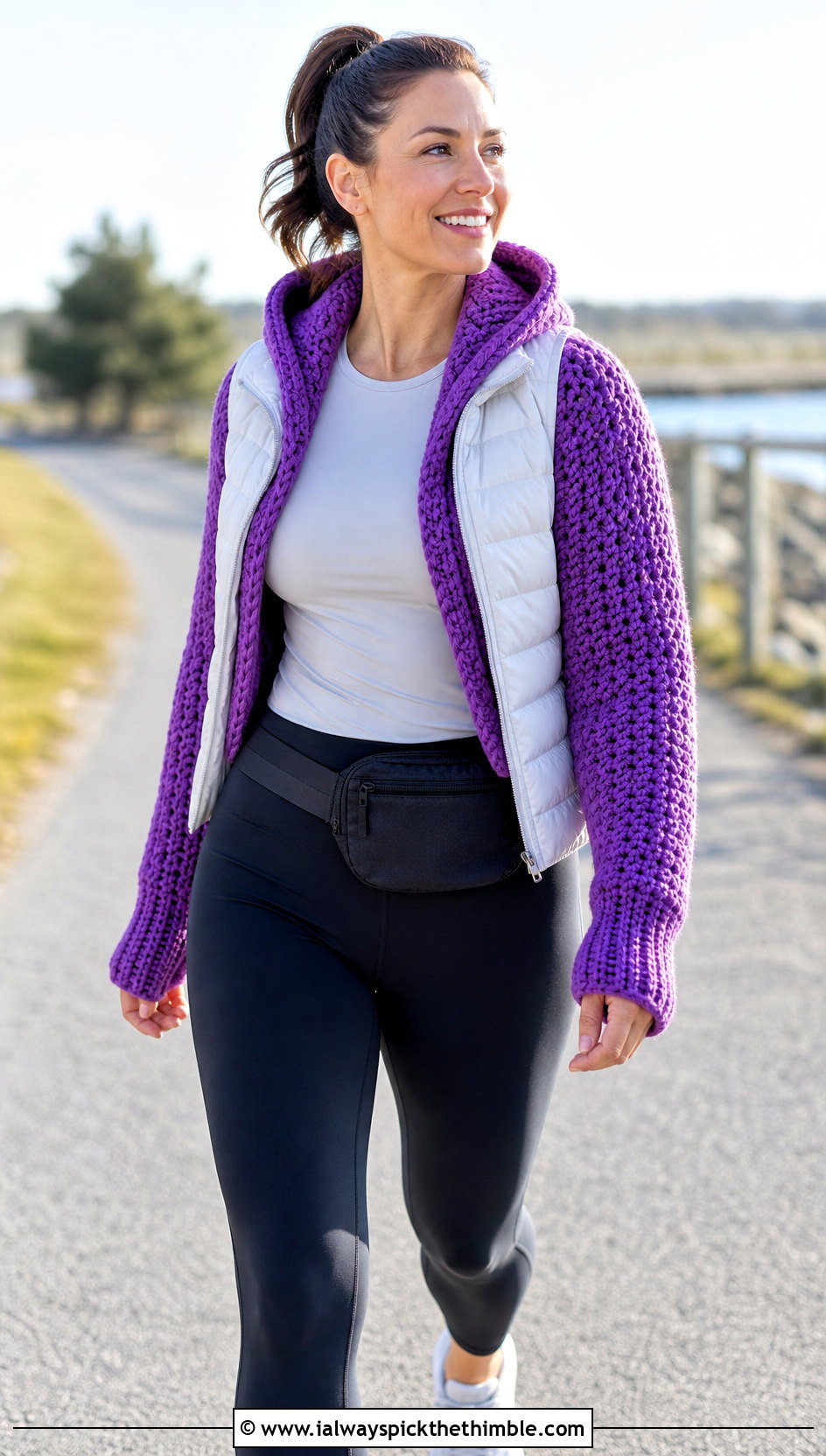 Hooded Crocheted Sweater Scarf With Sleeves And Leggings - 15 Crocheted Sweater Scarf With Sleeves outfit ideas