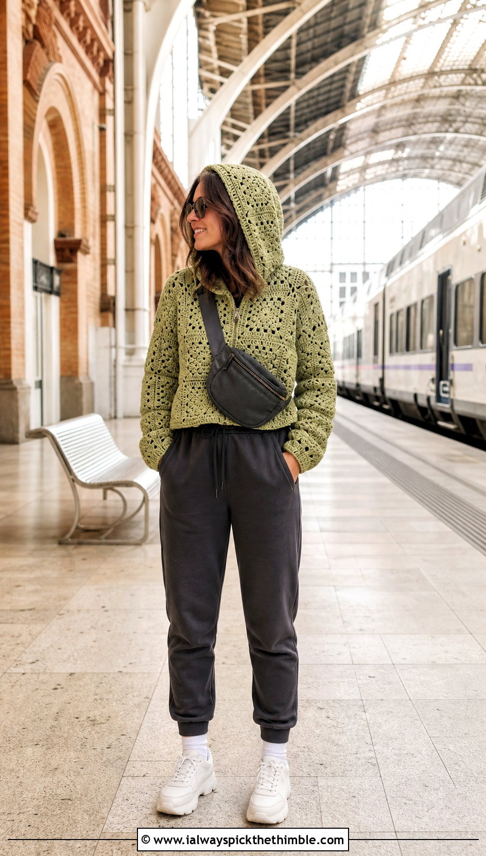 Hooded Granny Square Sweater With Joggers - 25 4 Granny Square Sweater outfit ideas