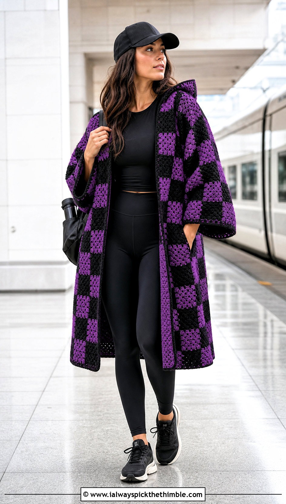 Hooded Tanjiro Crochet Kimono With Leggings - 20 tanjiro crochet kimono outfit ideas