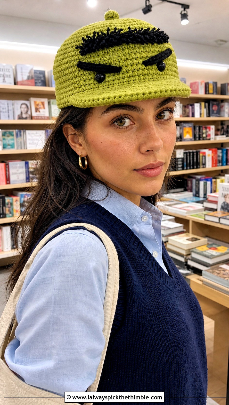 Hulk Crochet Newsboy Cap With Sweater Vest - 20 Hulk Crochet Hat outfit ideas