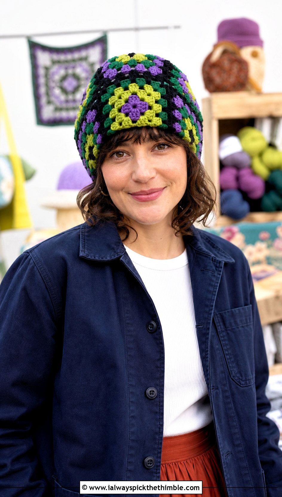 Hulk Granny Stitch Crochet Hat With Chore Jacket - 20 Hulk Crochet Hat outfit ideas