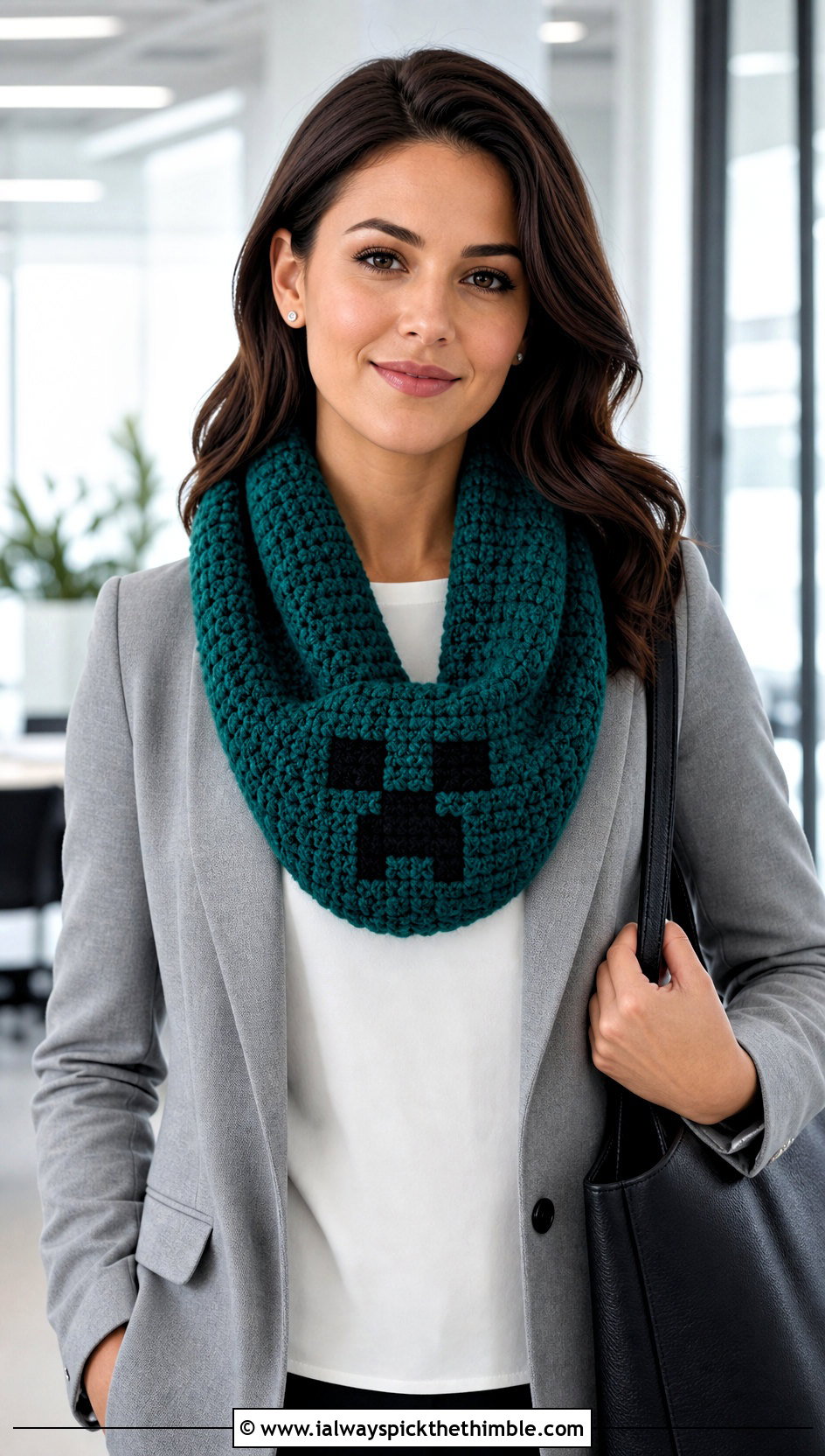 Infinity Minecraft Creeper Crochet Scarf With Blazer And Trousers - 15 minecraft creeper crochet scarf outfit ideas