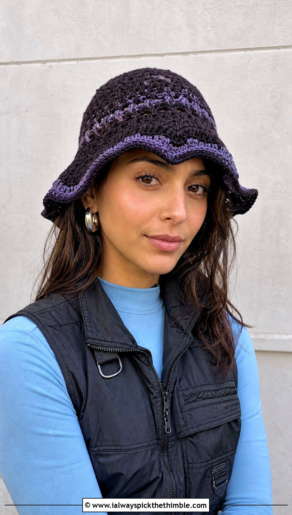 Inky Mushroom Crochet Cap With Cargo Pants - 20 Mushroom Crochet Cap outfit ideas