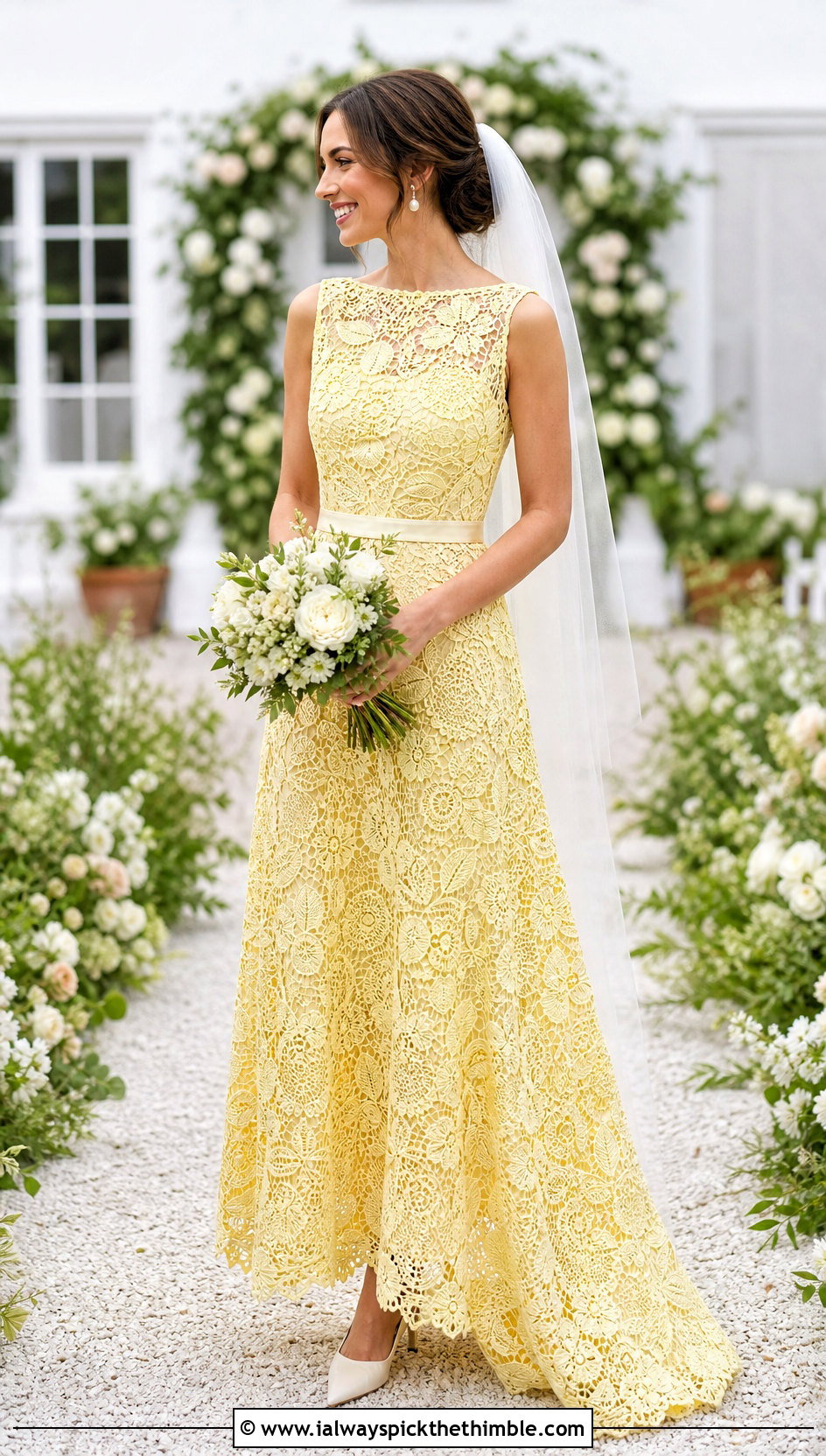 Irish Crochet Lace A Line Wedding Dress - 20 crochet lace wedding dress outfit ideas